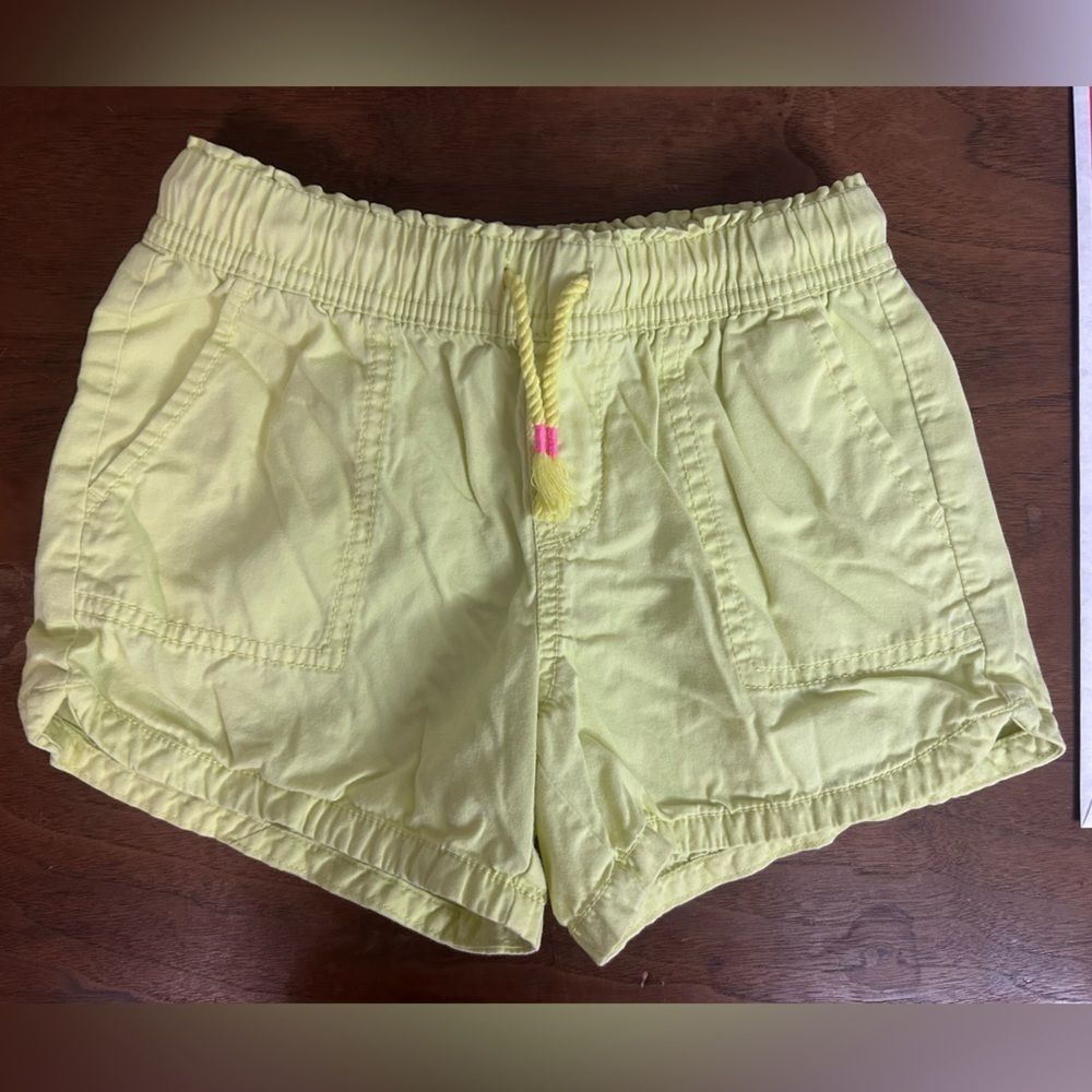 GAP KIDS Yellow Cargo Shorts Relaxed Fit, Size S
